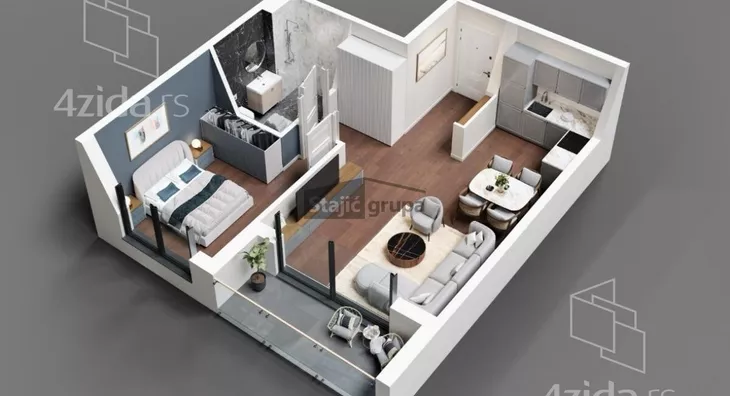 Dvosoban stan | 4zida