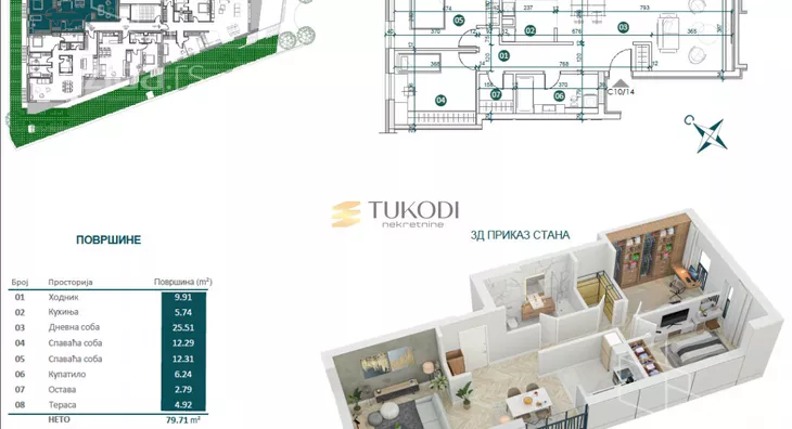 Trosoban stan | 4zida