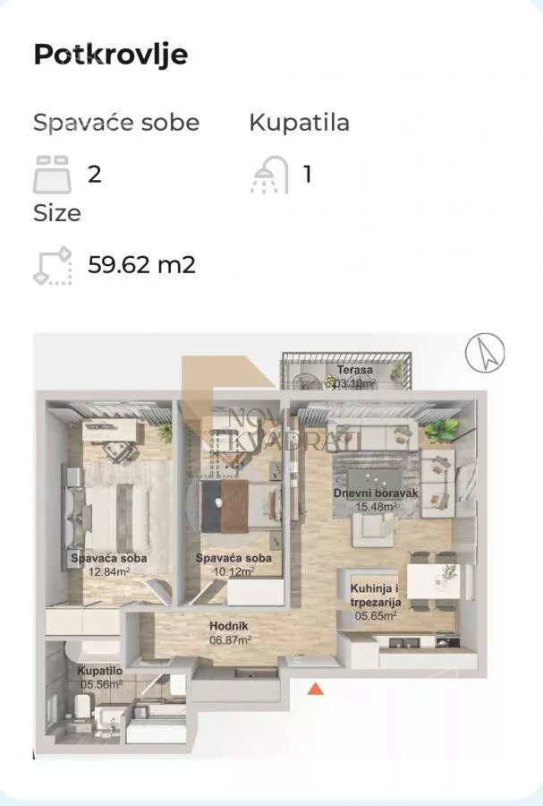 Trosoban stan | 4zida