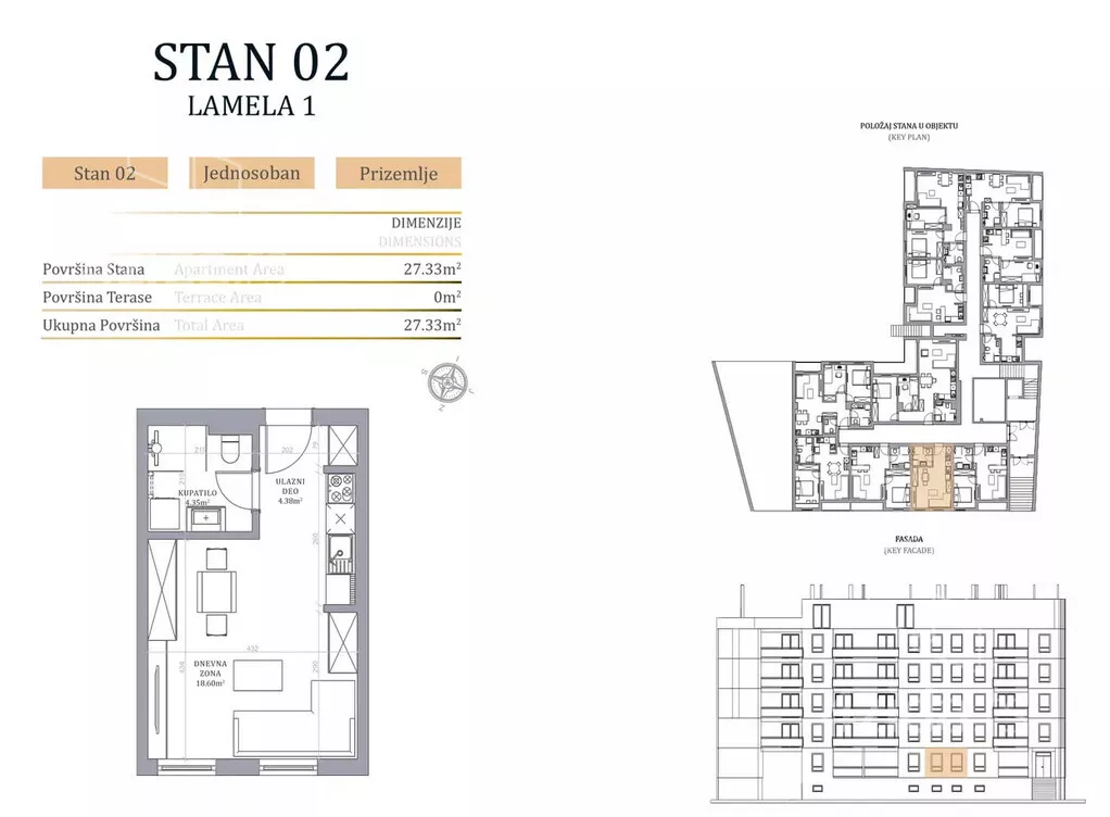 Jednosoban stan | 4zida