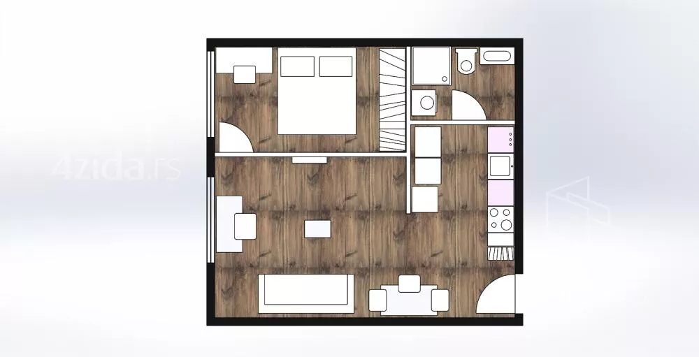 Jednoiposoban stan | 4zida