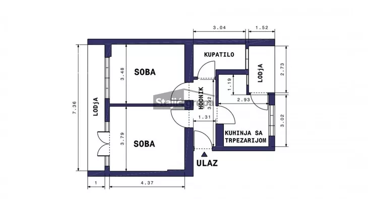 Dvosoban stan | 4zida
