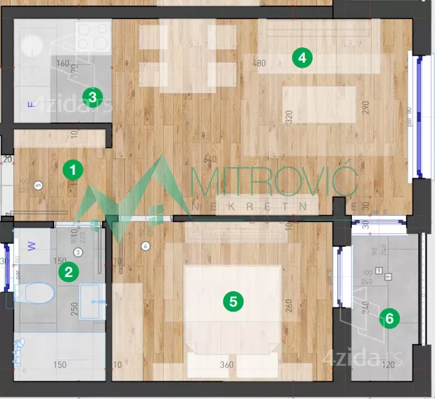 Dvosoban stan | 4zida