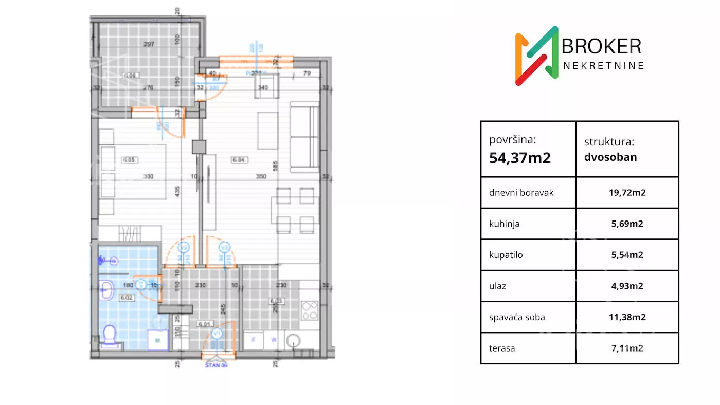 Dvosoban stan | 4zida
