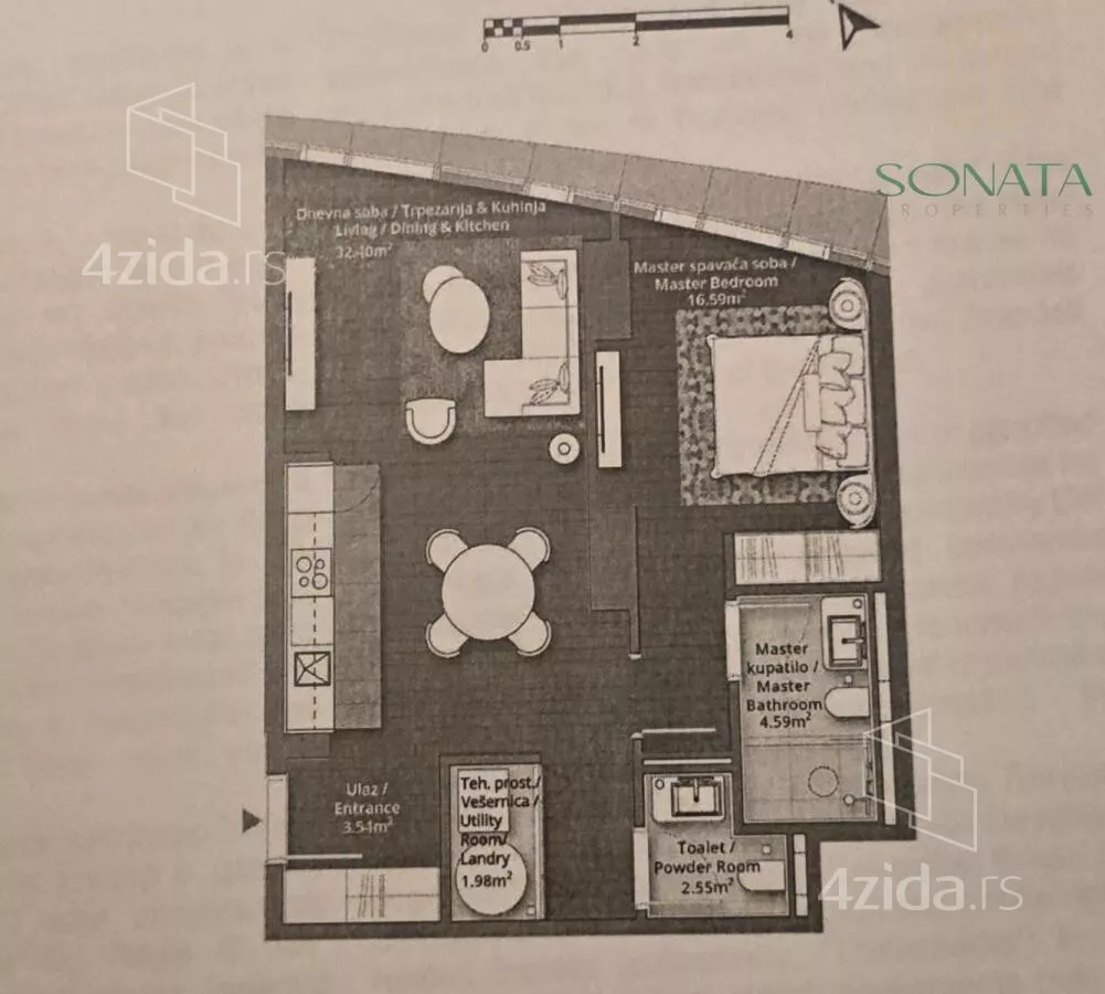 Dvosoban stan | 4zida