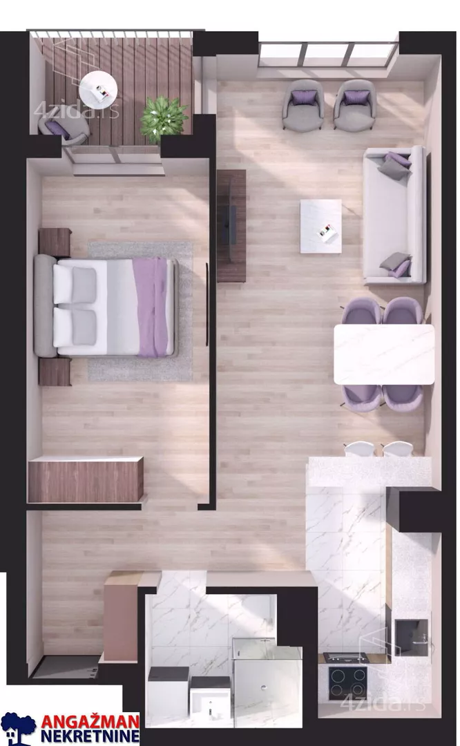 Dvosoban stan | 4zida