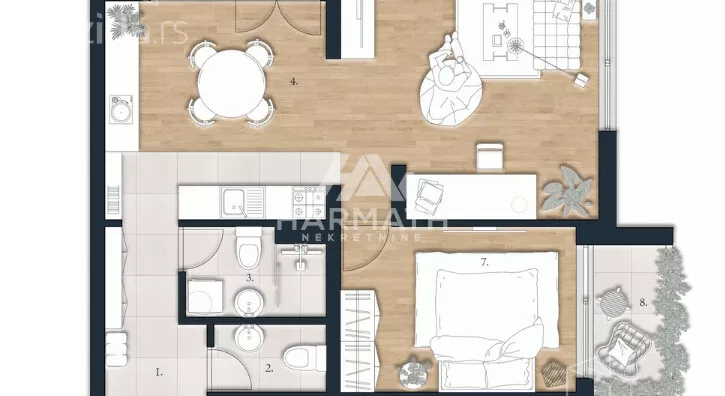 Jednosoban stan | 4zida