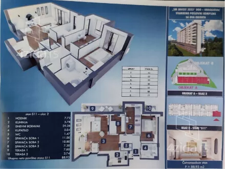 Troiposoban stan | 4zida