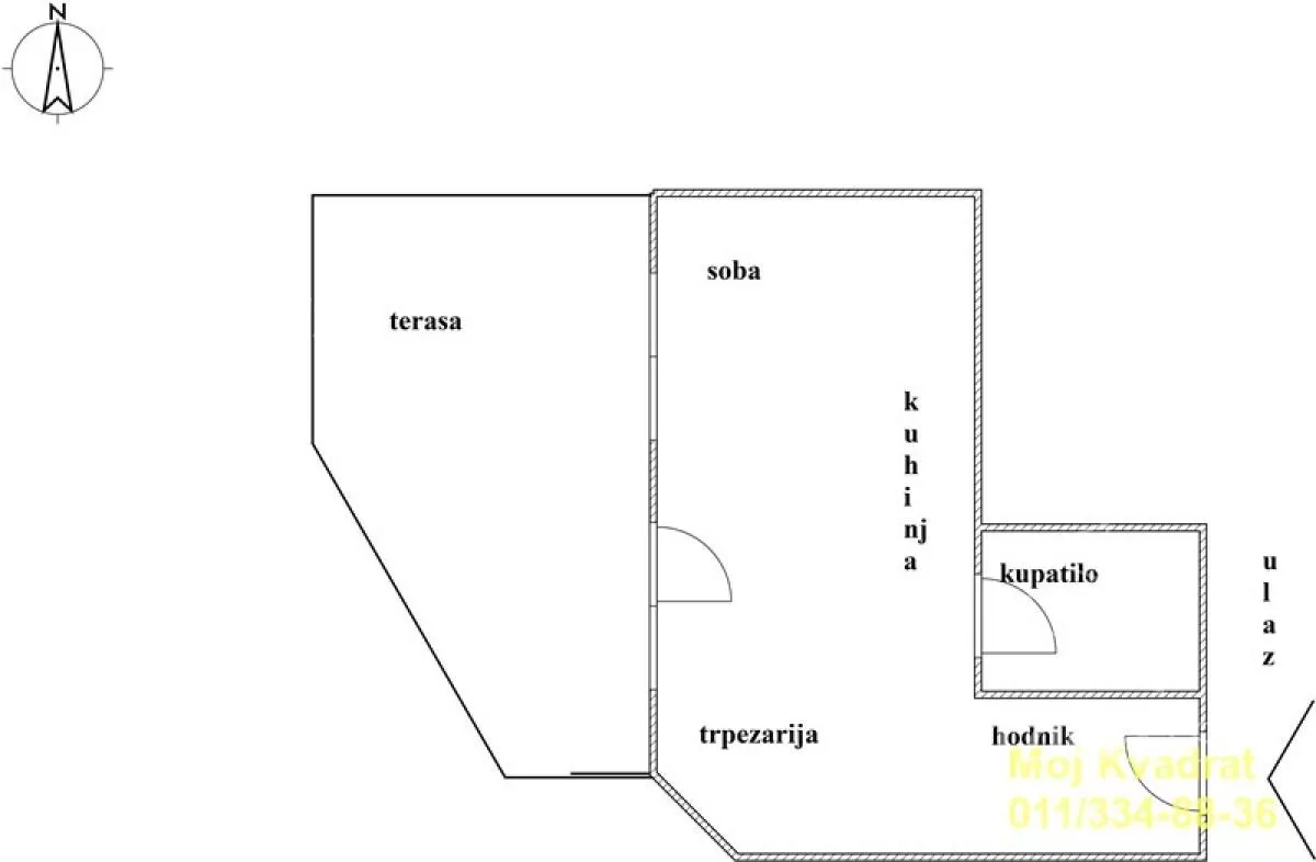Jednosoban stan | 4zida