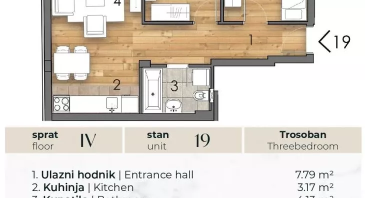 Trosoban stan | 4zida