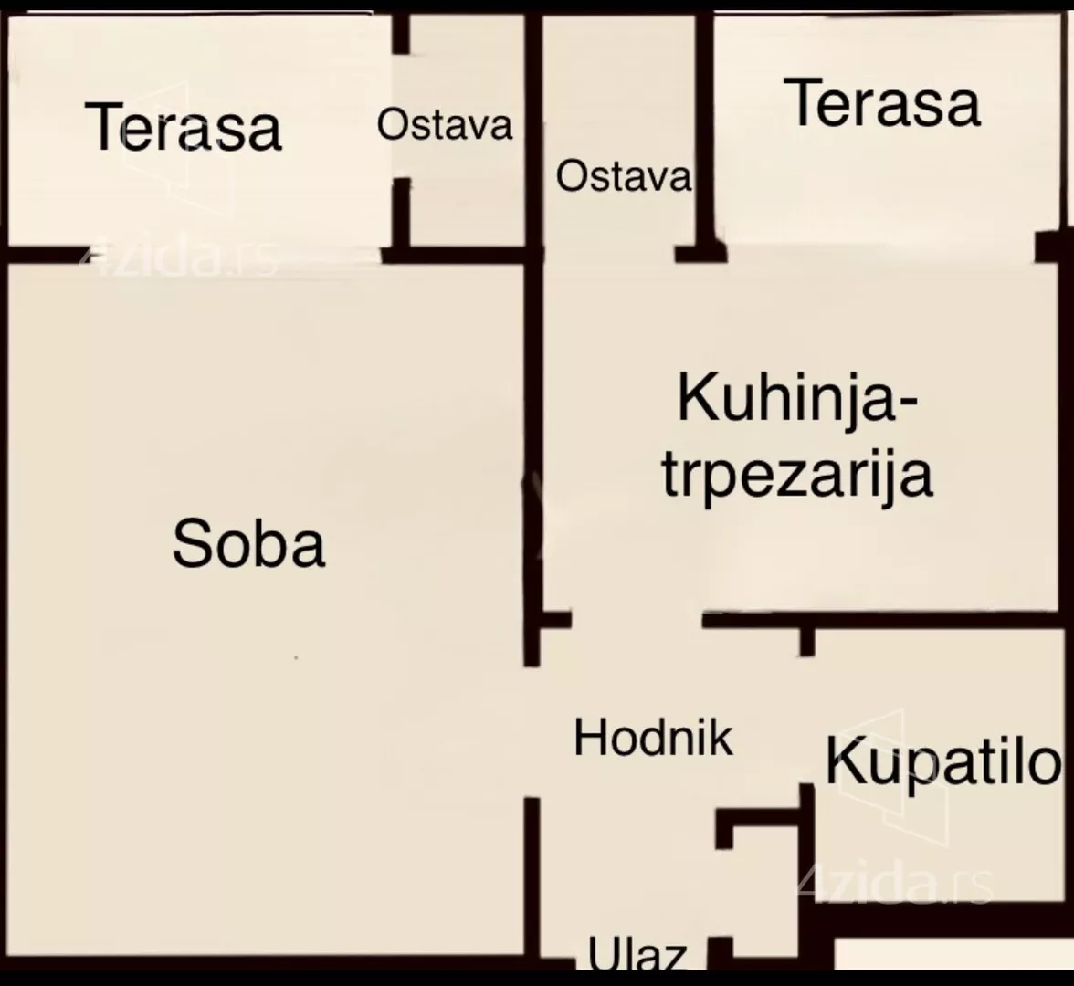 Jednosoban stan | 4zida