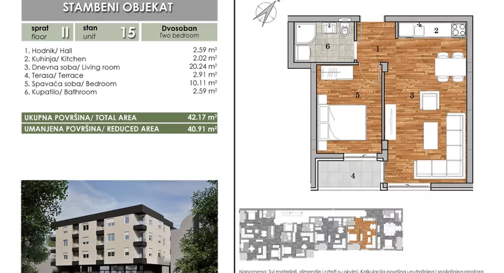 Dvosoban stan | 4zida