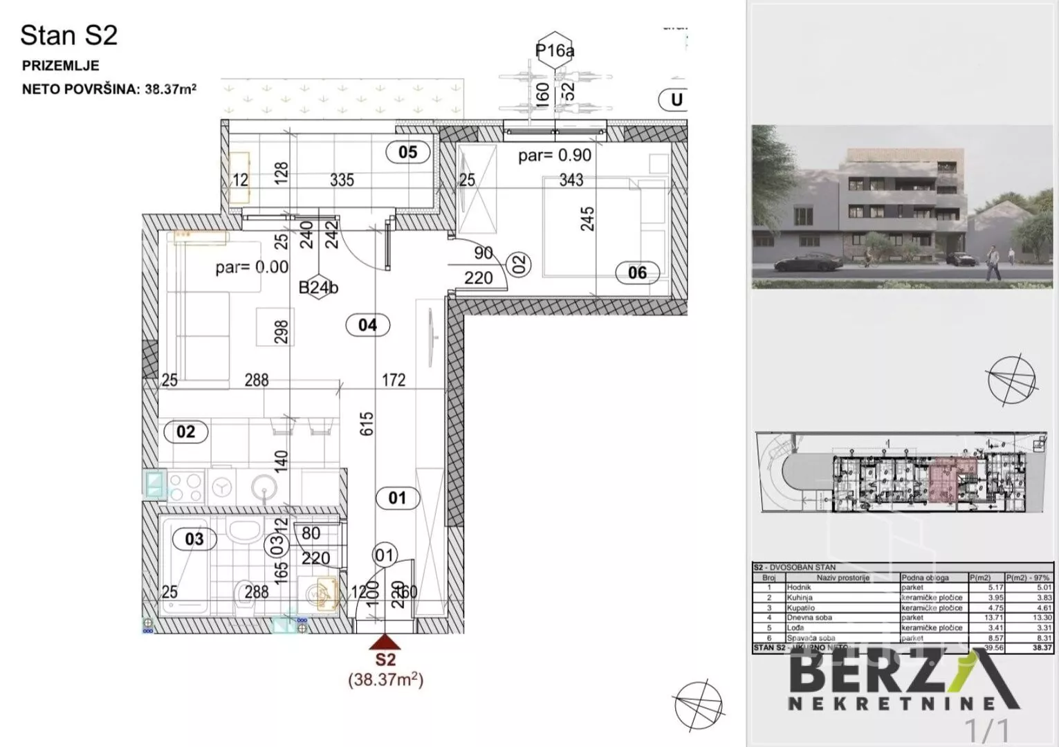 Jednoiposoban stan | 4zida