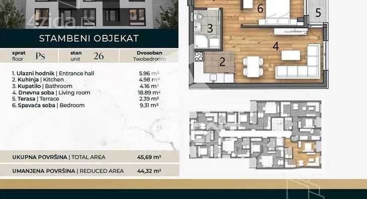 Dvosoban stan | 4zida