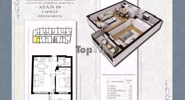 Dvosoban stan | 4zida