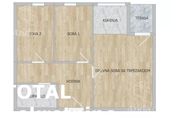 Trosoban stan | 4zida