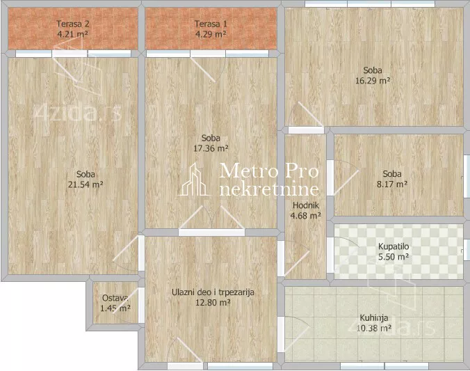 Troiposoban stan | 4zida