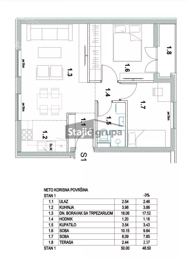 Dvoiposoban stan | 4zida