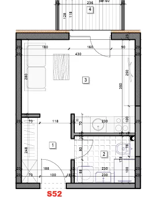 Garsonjera | 4zida