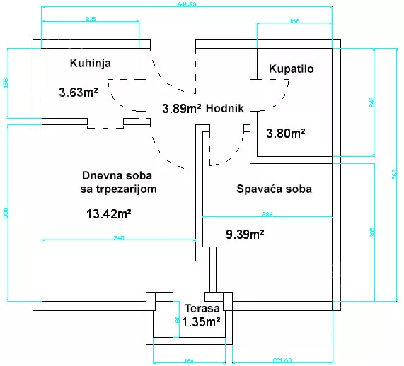 Jednoiposoban stan | 4zida