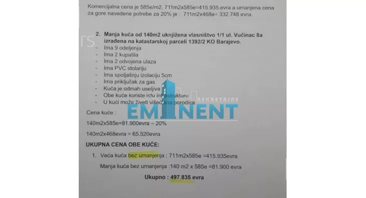 1-etažna kuća | 4zida