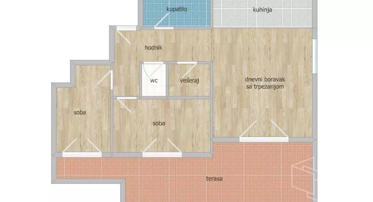 Trosoban stan | 4zida