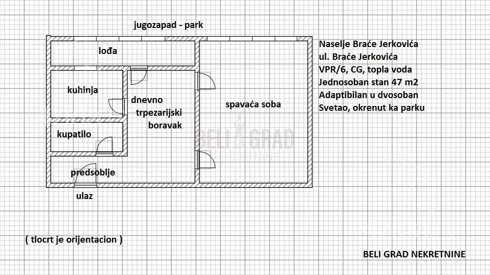 Jednosoban stan | 4zida