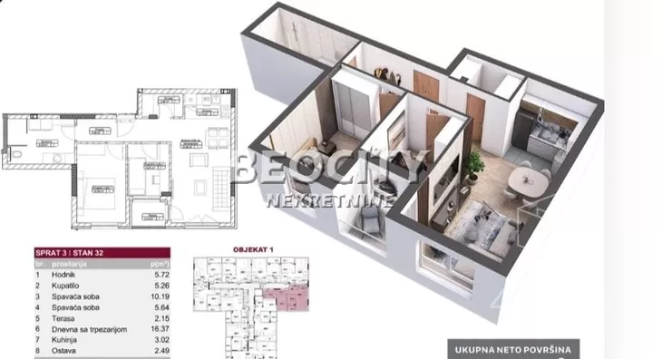 Dvosoban stan | 4zida