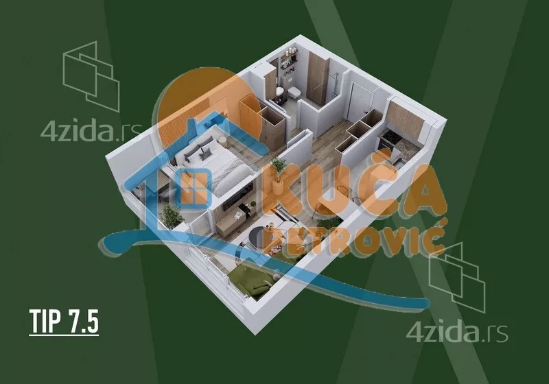 Dvosoban stan | 4zida