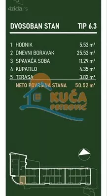 Dvosoban stan | 4zida