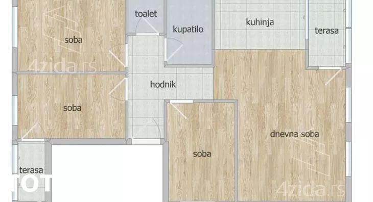 Troiposoban stan | 4zida