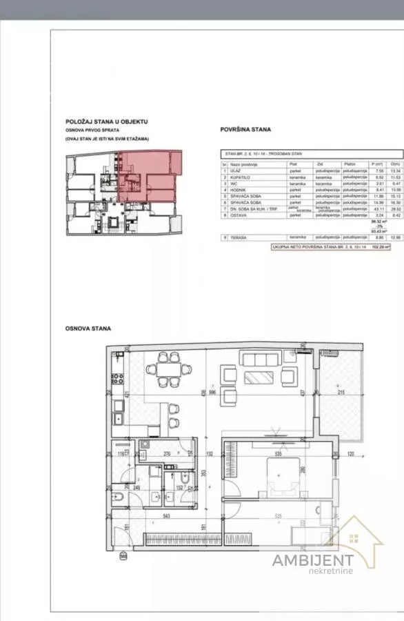 Trosoban stan | 4zida