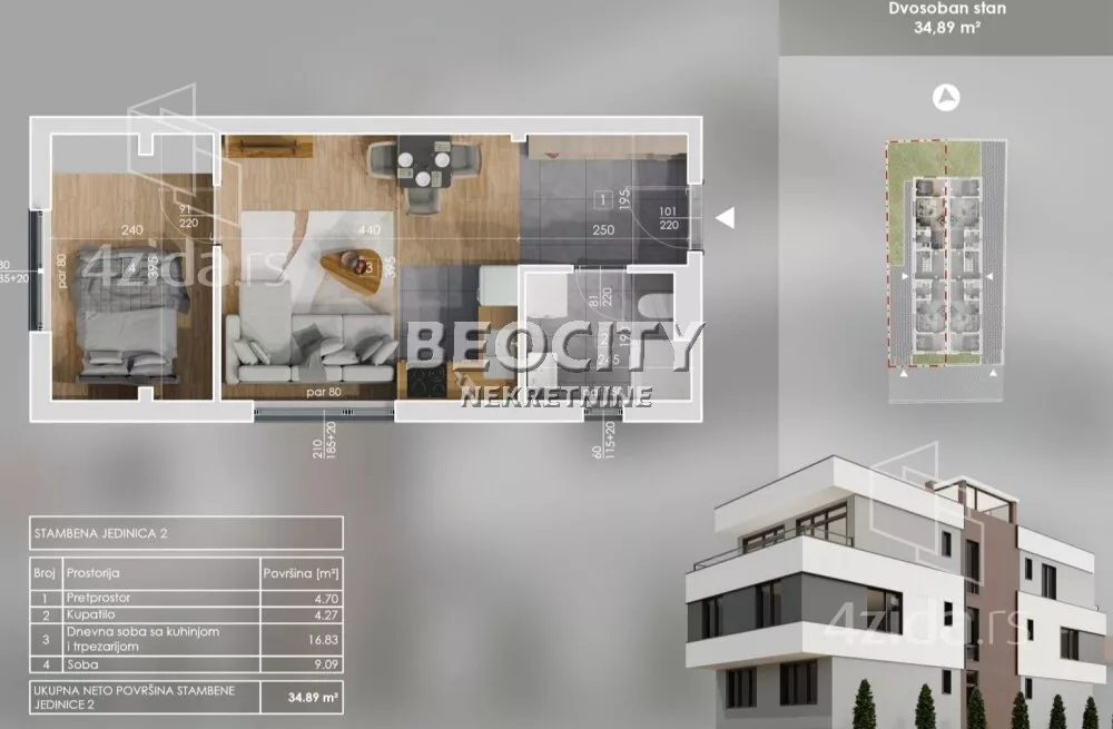 Dvosoban stan | 4zida