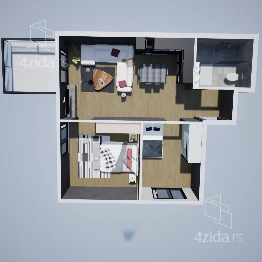 Dvoiposoban stan | 4zida