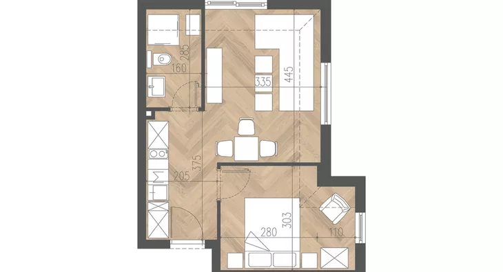 Dvosoban stan | 4zida