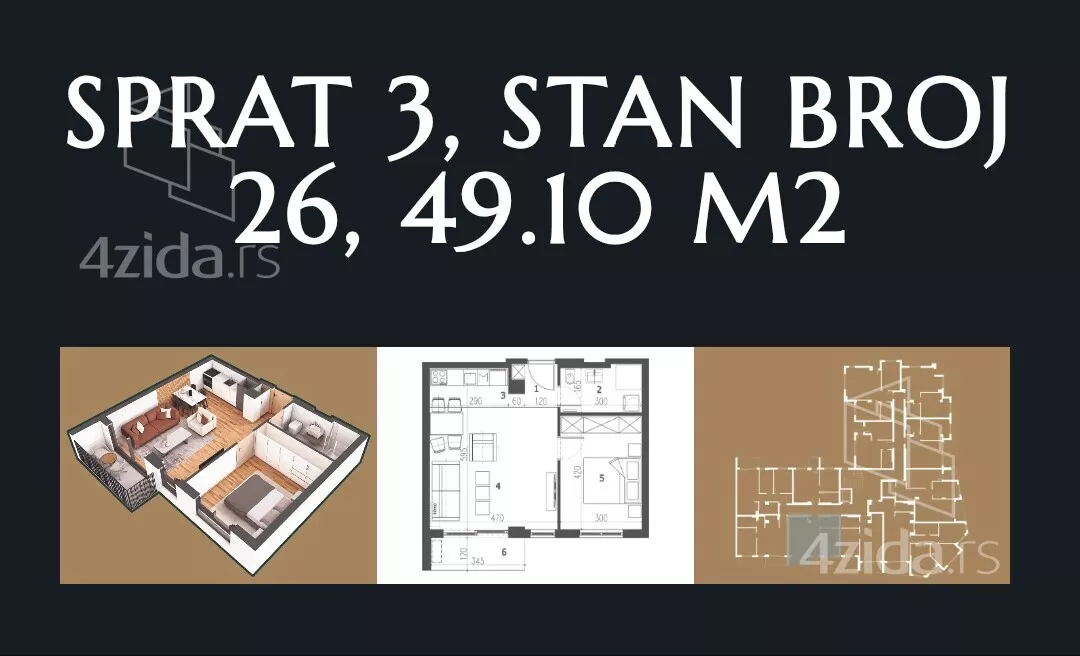 Dvosoban stan | 4zida