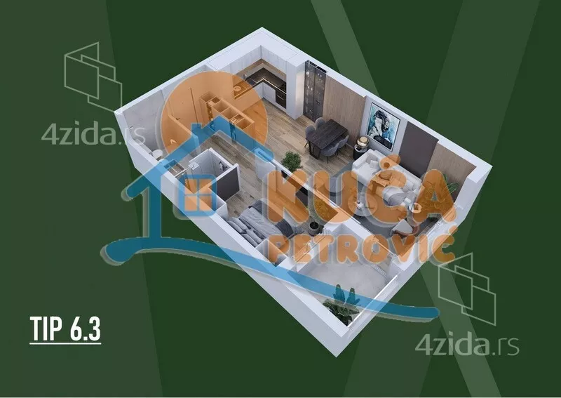 Dvosoban stan | 4zida