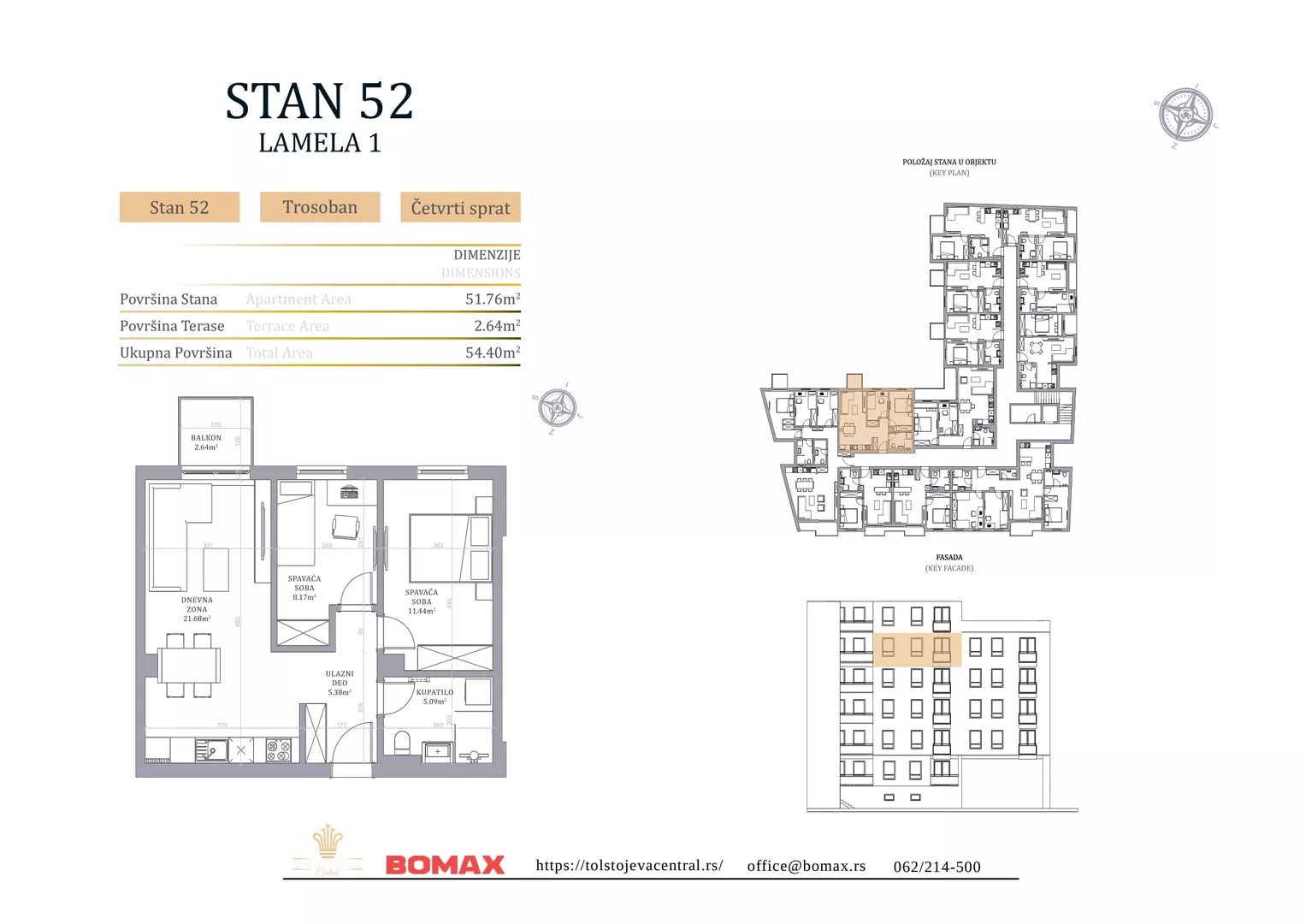 Trosoban stan | 4zida