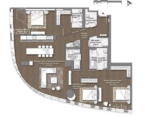 Četvorosoban stan | 4zida