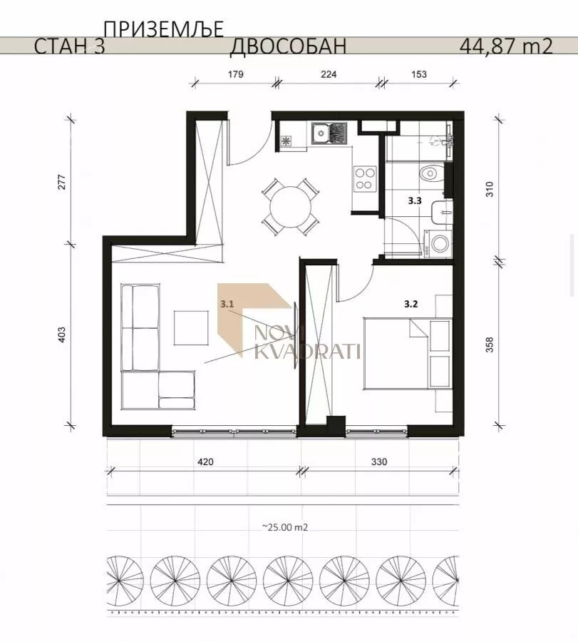 Dvosoban stan | 4zida