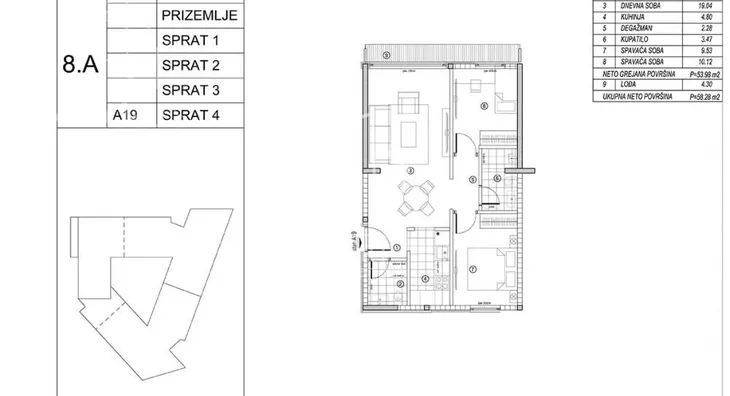 Trosoban stan | 4zida