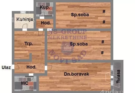 Trosoban stan | 4zida