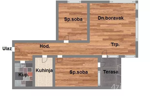 Trosoban stan | 4zida