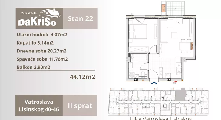 Dvosoban stan | 4zida