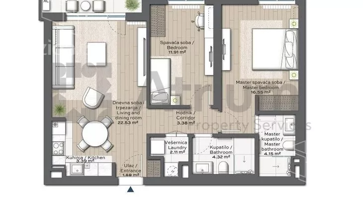 Trosoban stan | 4zida