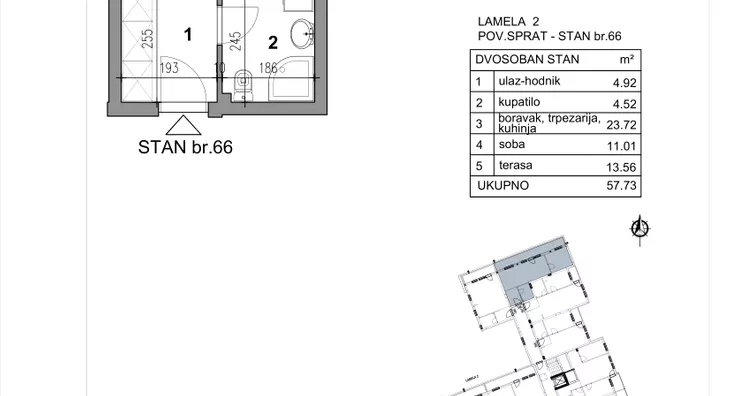 Jednoiposoban stan | 4zida