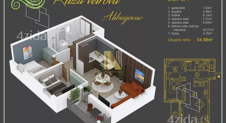 Dvoiposoban stan | 4zida