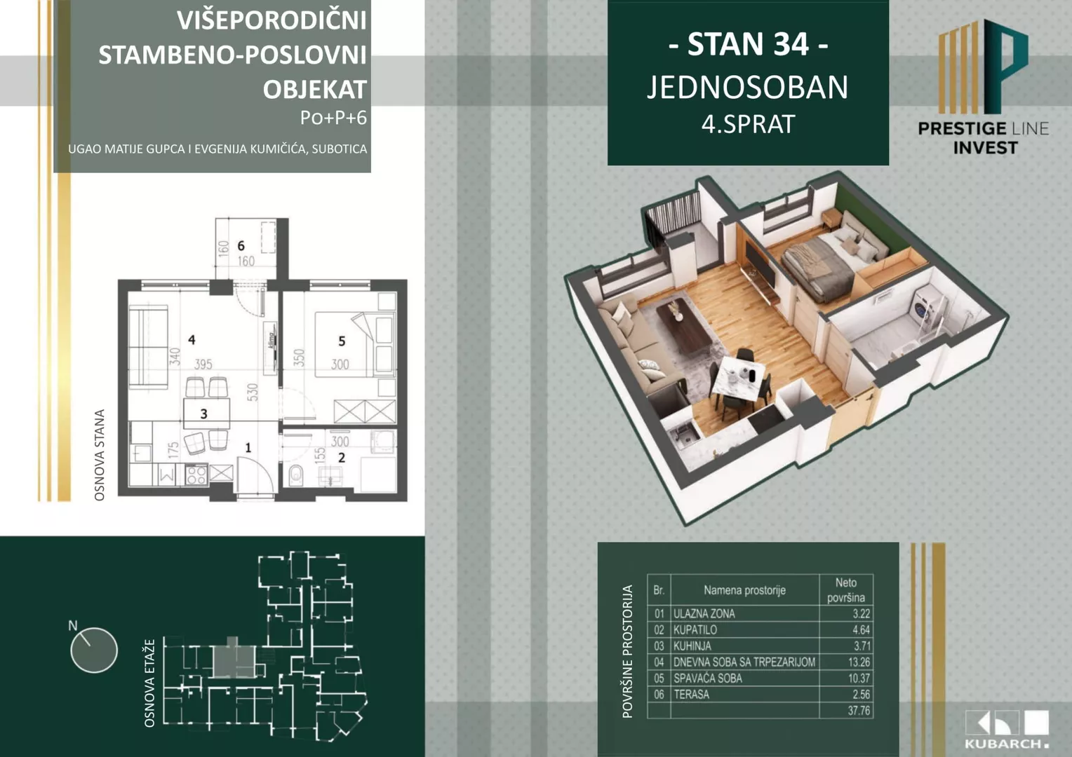 Jednosoban stan | 4zida