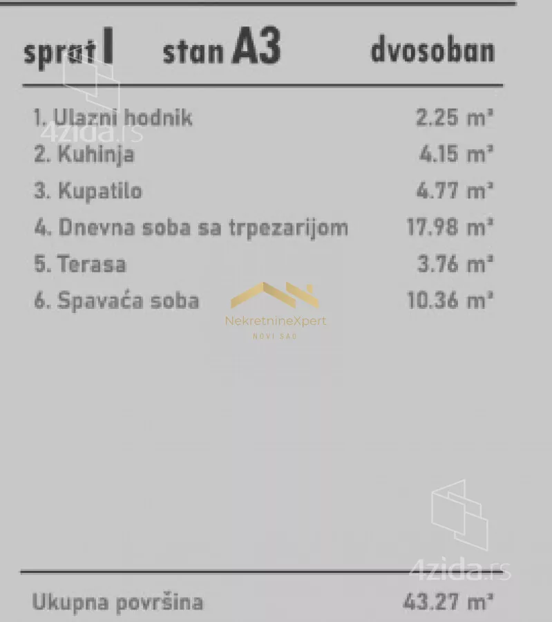 Dvosoban stan | 4zida