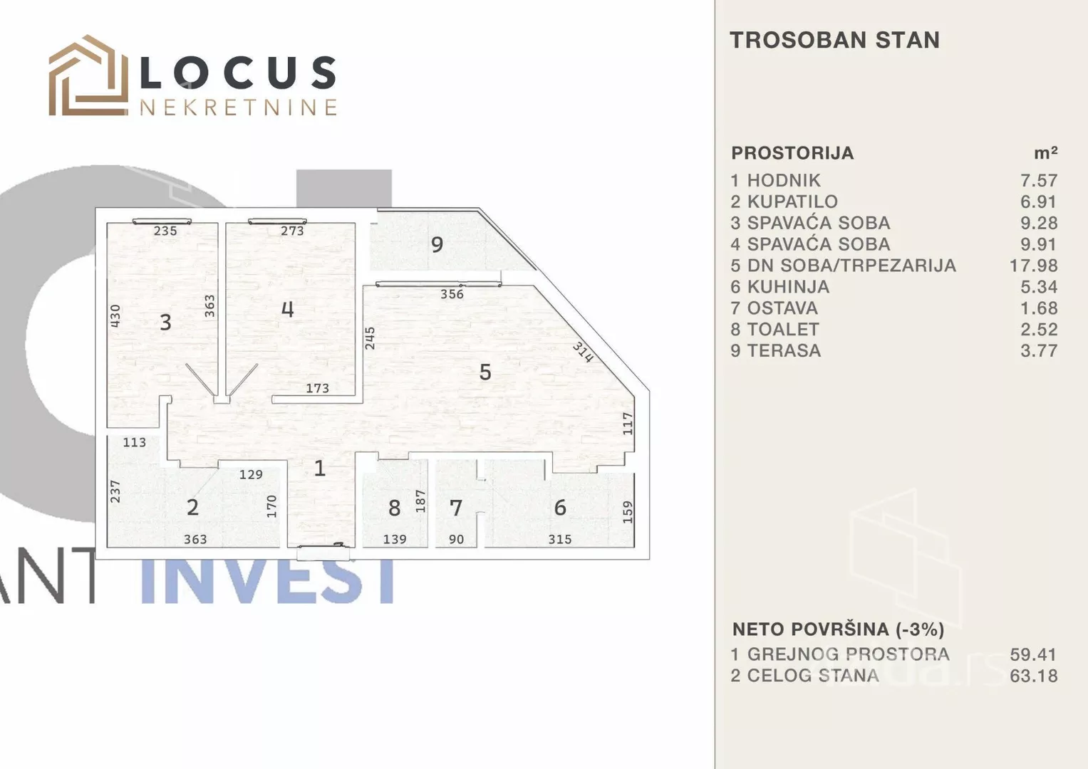 Trosoban stan | 4zida